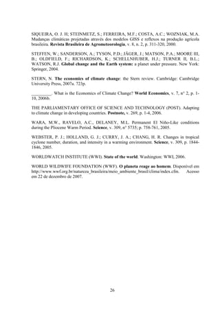 Economia das Mudanças Climáticasnte