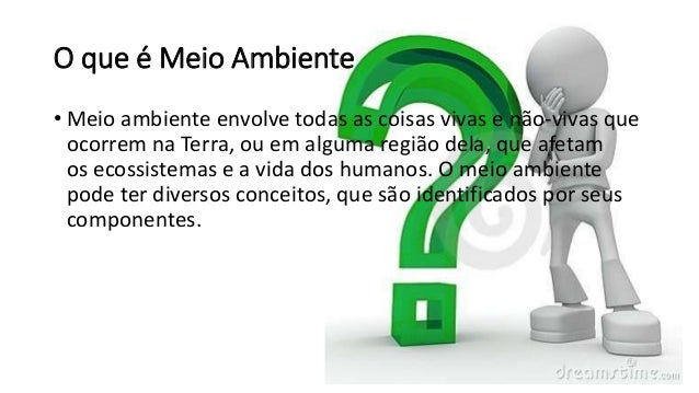 Definição De Meio , Uma definição de meio ambiente – MNQJCP