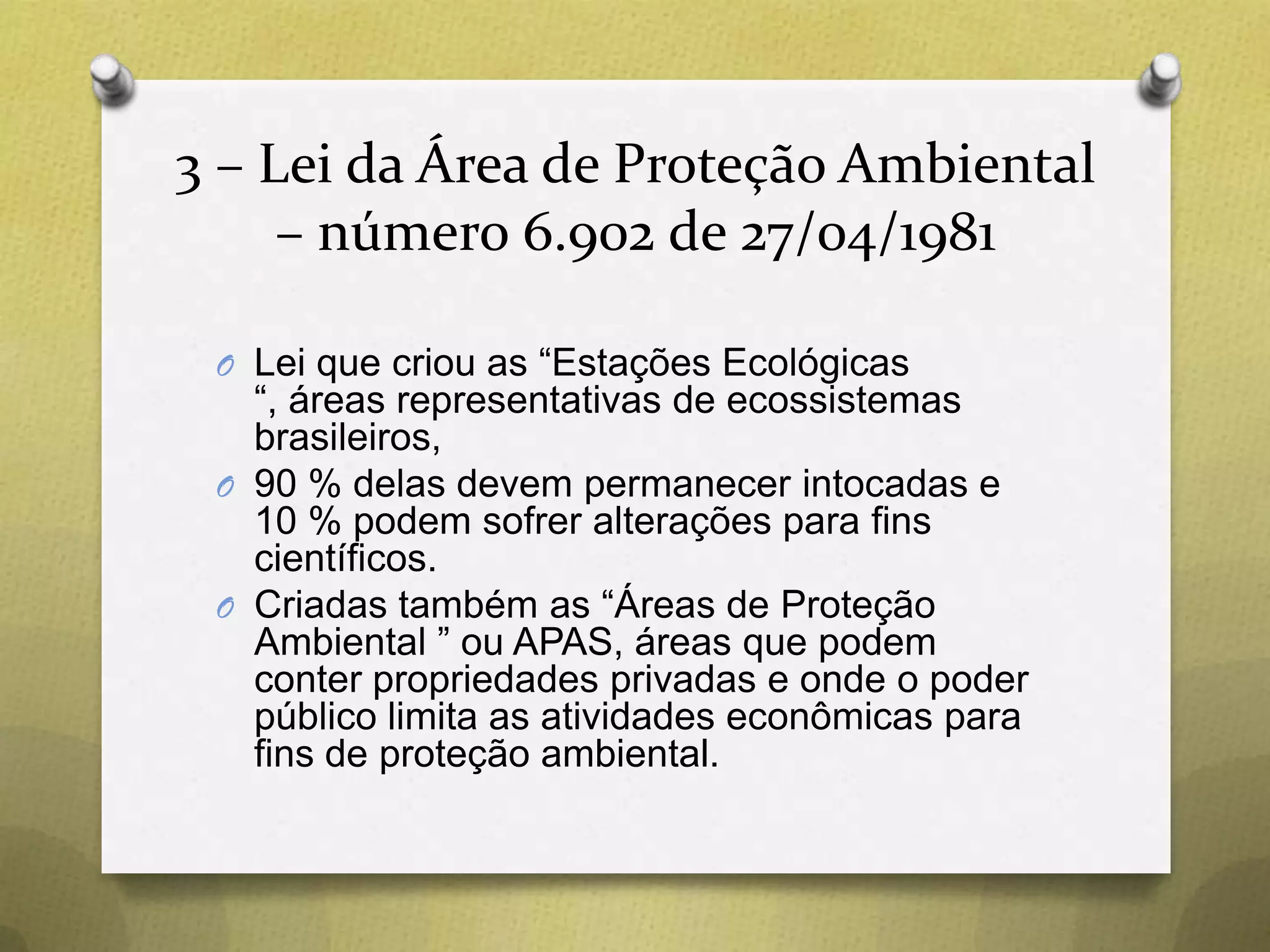 Meio ambiente – as 17 leis ambientais do | PPTX