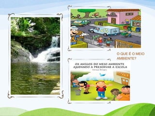 O QUE É O MEIO
AMBIENTE?
 