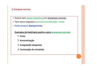 Meio Interno e Homeostase, curso de medicina