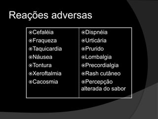 Reações adversas