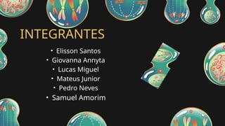 INTEGRANTES
• Elisson Santos
• Giovanna Annyta
• Lucas Miguel
• Mateus Junior
• Pedro Neves
• Samuel Amorim
 