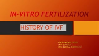 HISTORY OF IVF
 