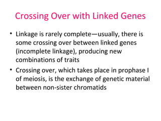 Meiosis, linkage and crossing over | PPT