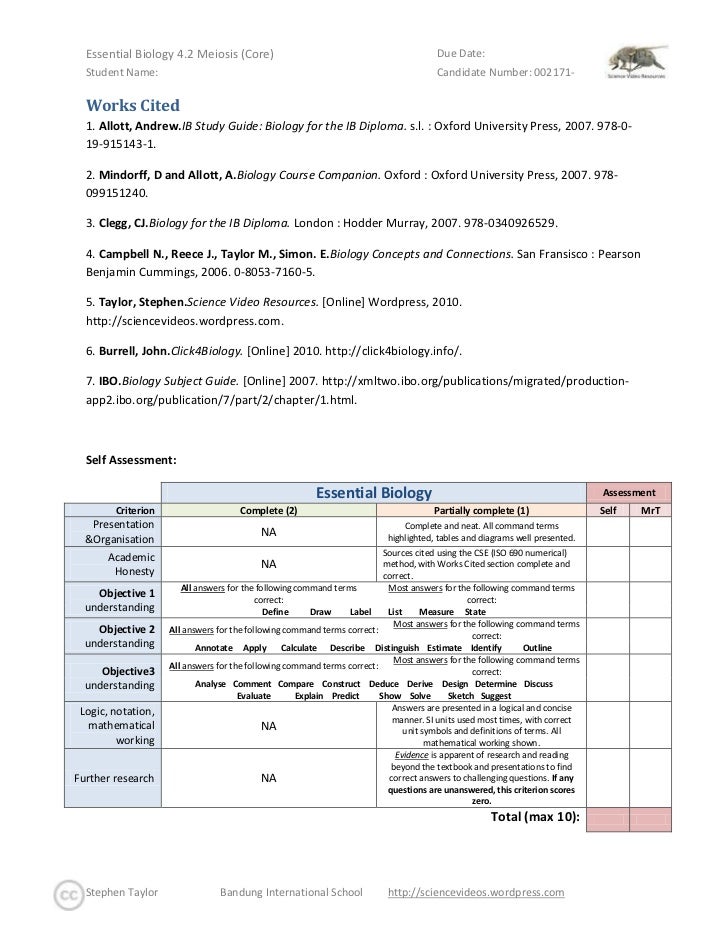 Meiosis Pdf