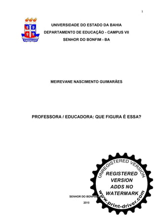 Monografia Meirivane Pedagogia 2010