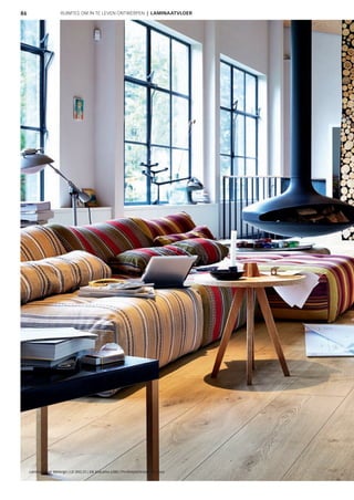 86 RUIMTES OM IN TE LEVEN ONTWERPEN | LAMINAATVLOER
Laminaatvloer Melango | LD 300|25 | Eik Atacama 6380 | Poriënsynchroon-structuur
 