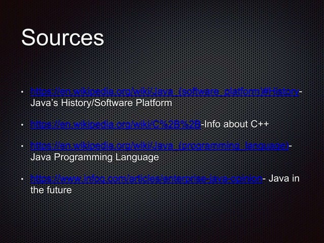 Java Presentation | PPT
