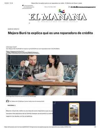 Articulo en El Manana