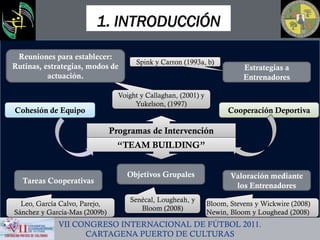 Mejora de la cohesion en el futbol | PDF