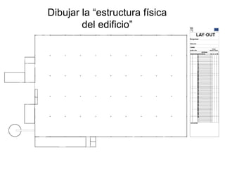 Dibujar la “estructura  física del edificio” 
