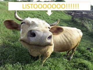 LISTOOOOOOO!!!!!!
 