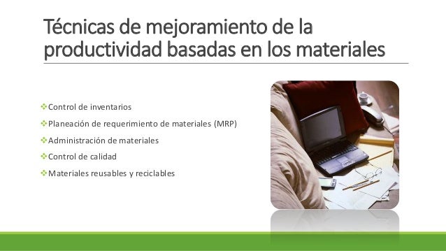 Mejoramiento de la productividad