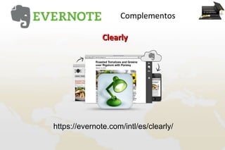 Complementos

               Clearly




https://evernote.com/intl/es/clearly/
 