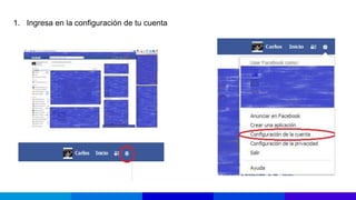 1. Ingresa en la configuración de tu cuenta
 