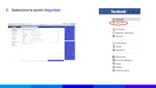 2. Selecciona la opción Seguridad
 