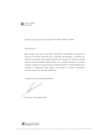 377
ANEXO 3. Autorizaciones para la realización del estudio
“Ningún hombre es demasiado bueno para gobernar a otros sin
su consentimiento.”
Abraham Lincoln (1809-1865).
Decimosexto Presidente de los Estados Unidos
 