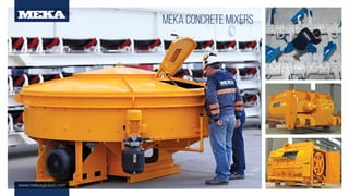 www.mekaglobal.com
MEKA Concrete mıxers
 