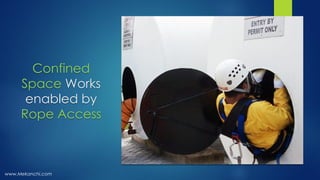 Confined
Space Works
enabled by
Rope Access
www.Mekanchi.com
 