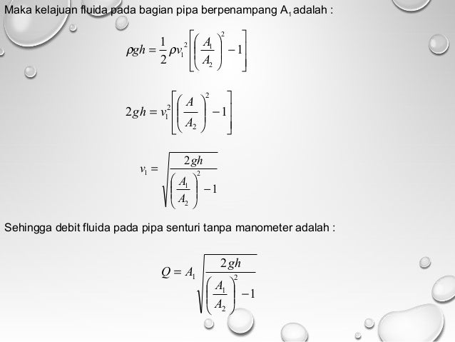 Mekanika Fluida 1 Pertemuan 06 07 08