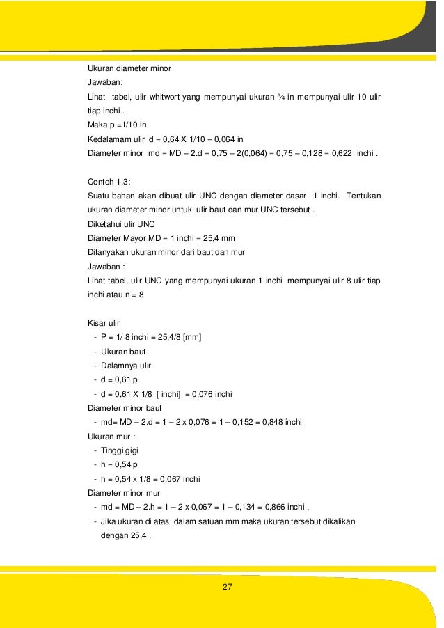 Mekanika Teknik dan Elemen Mesin