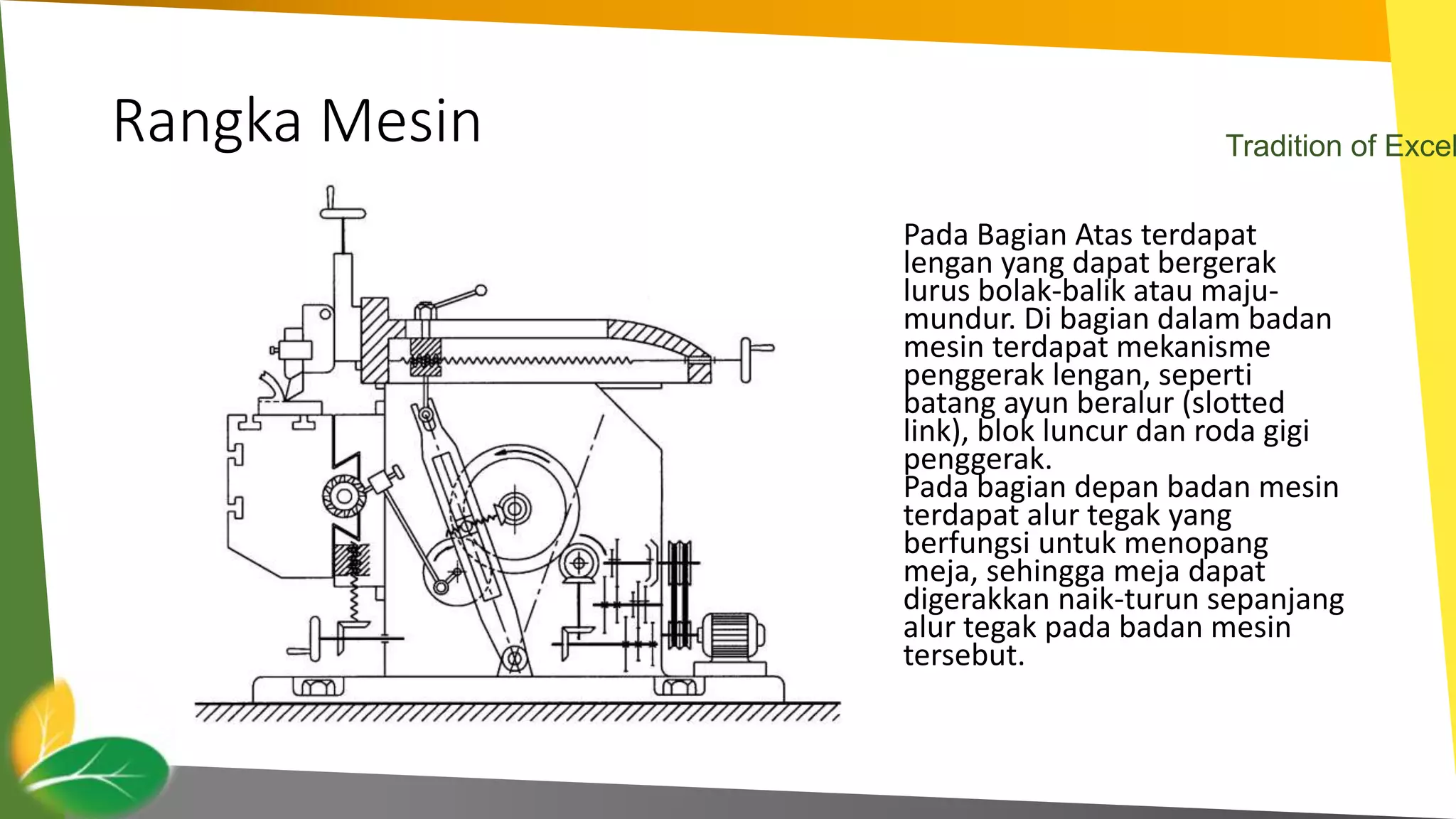 Mekanisme mesin sekrap | PPTX