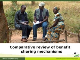 A global comparative review of REDD+ benefit sharing mechanisms