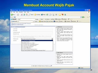 Membuat Account Wajib Pajak Apit Priyatna ********** ********** [email_address] kucing http://ereg.pajak.go.id:8080/login.do 