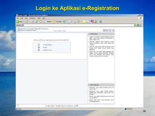 Login ke Aplikasi e-Registration http://ereg.pajak.go.id:8080/login.do 