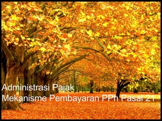 Administrasi Pajak Mekanisme Pembayaran PPh Pasal 21 