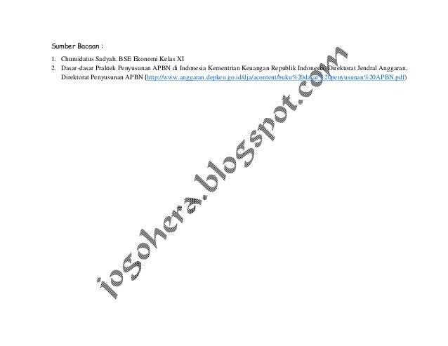 Mekanisme penyusunan APBN