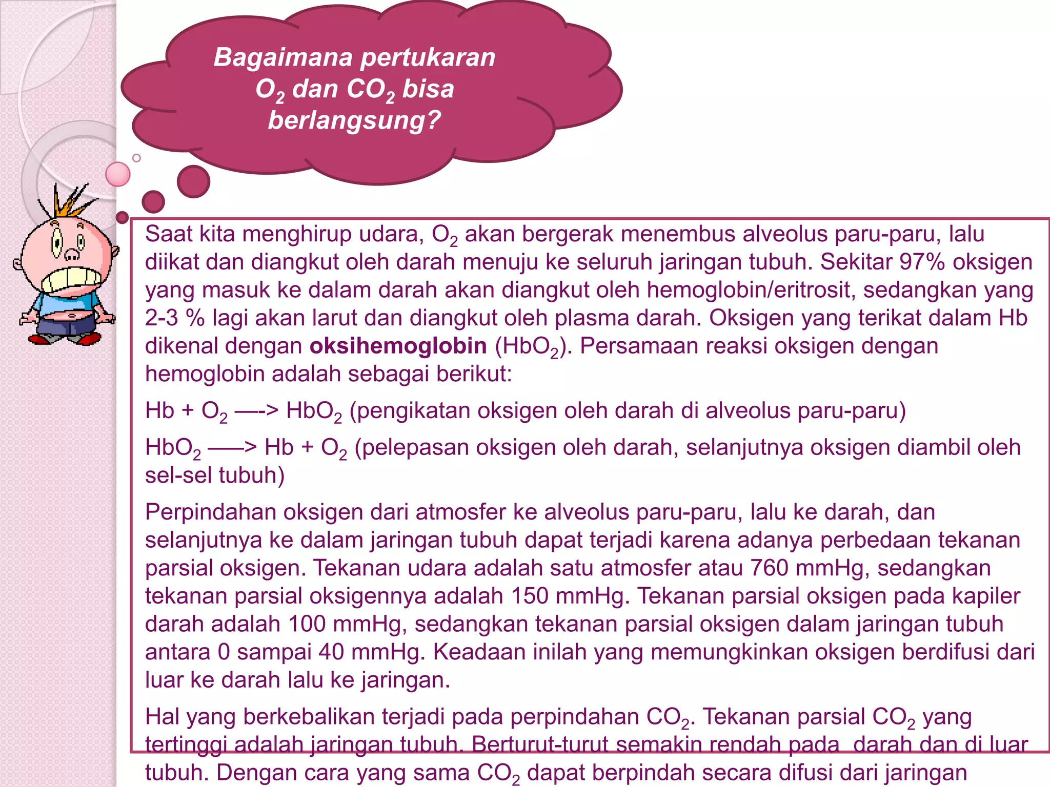 Mekanisme pertukaran O2 dan CO2 | PPTX