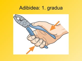 Adibidea: 1. gradua

 