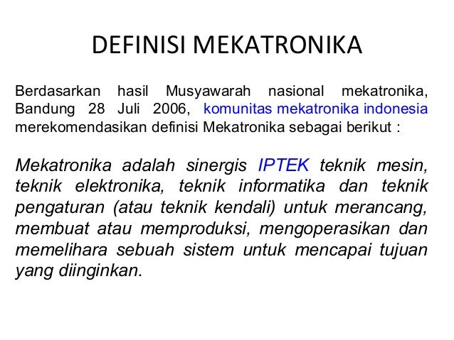 Mekatron bab 1