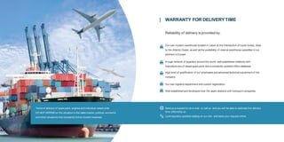 Terms of delivery of spare parts, engines and individual vessel units
DO NOT DEPEND on the situation in the sales market, ...