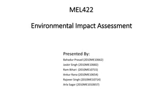 Environmental Impact Assessment | PPTX