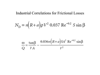 Industrial Correlations for Frictional Losses
 