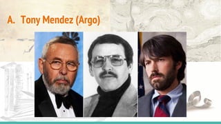 A. Tony Mendez (Argo)
 
