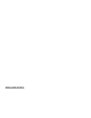 SIMULATED OUTPUT:
 