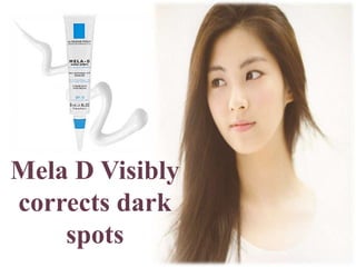 Mela D Visibly corrects dark spots 