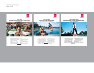 Advertising Campaign
Wells Fargo
 