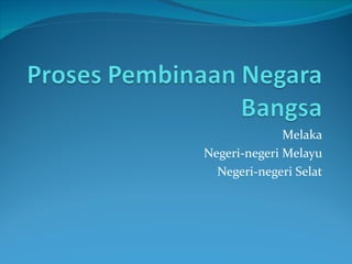 Melaka
Negeri-negeri Melayu
  Negeri-negeri Selat
 