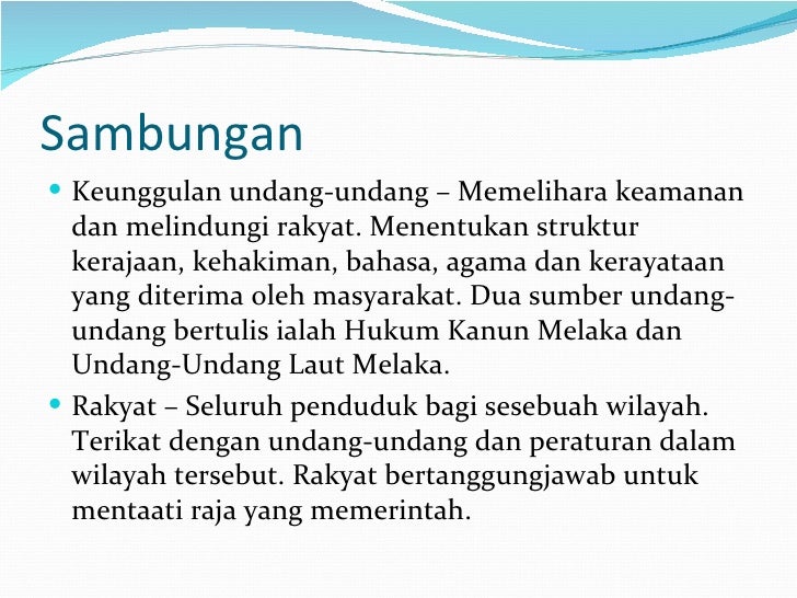 Undang Undang Laut Melaka Dan Hukum Kanun Melaka : Bicara Mentari 