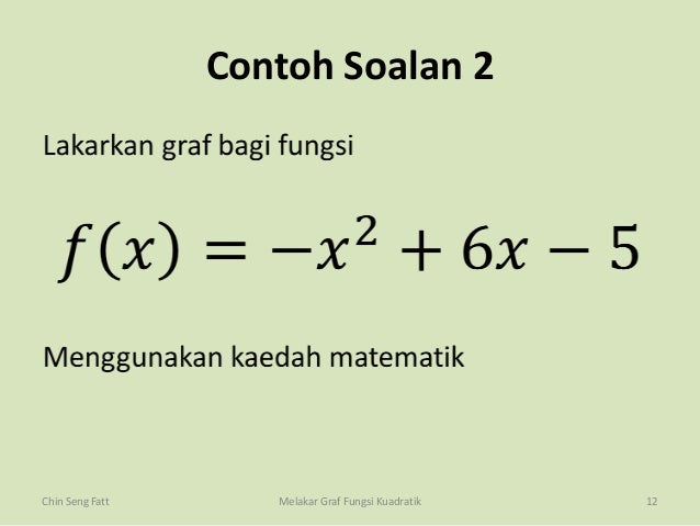 Soalan Graf Fungsi - Kecemasan e
