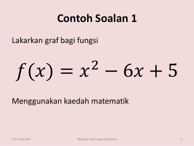 Soalan Matematik Graf Fungsi - Selangor k