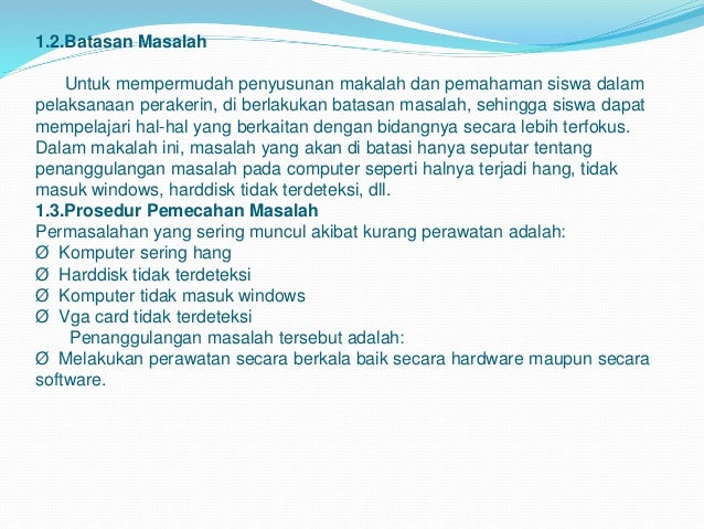 Melakukan Perawatan Pc Melakukan Perawatan Pc