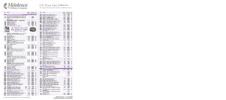 melaleucas january price list 01 2012 melaleuca order form