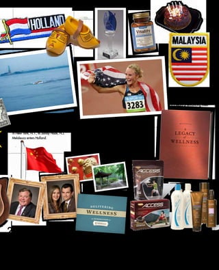 2008Melaleuca revolutionizes
the nutritional supplement
marketplace with Oligo™. The Better Busi-
ness Bureau presents Melaleuca with the Torch
Award. Shalane Flanagan wins an Olympic
bronze medal while using Melaleuca products.
2009Melaleuca introduces
the Delivering Wellness
		 presentation.
2006Tammy Van Wisse uses
the Access Bar to break
the record for swimming from Battery Park
in New York, N.Y., to Sandy Hook, N.J.
Melaleuca enters Holland.
2007Ed Bestoso becomes
Melaleuca’s first Corporate
Director VI, and Rafael and Monica Rojas
become Melaleuca’s first Hispanic Corporate
Directors. The Salvation Army and the American
Red Cross recognize Melaleuca for its Katrina
relief efforts. Melaleuca opens in China.
2010Melaleuca
enters
Malaysia. Melaleuca celebrates
25 years of enhancing lives!
2011The Wellness Company®
publishes Melaleuca: A Legacy
of Wellness. Melaleuca introduces Affinia™
and Sei Bella™ hair care, and the Access
Bar is enhanced with body-fat-burning CLA..
an introduction to
Untitled-1 1
5/14/09 9:44:12 AM
 