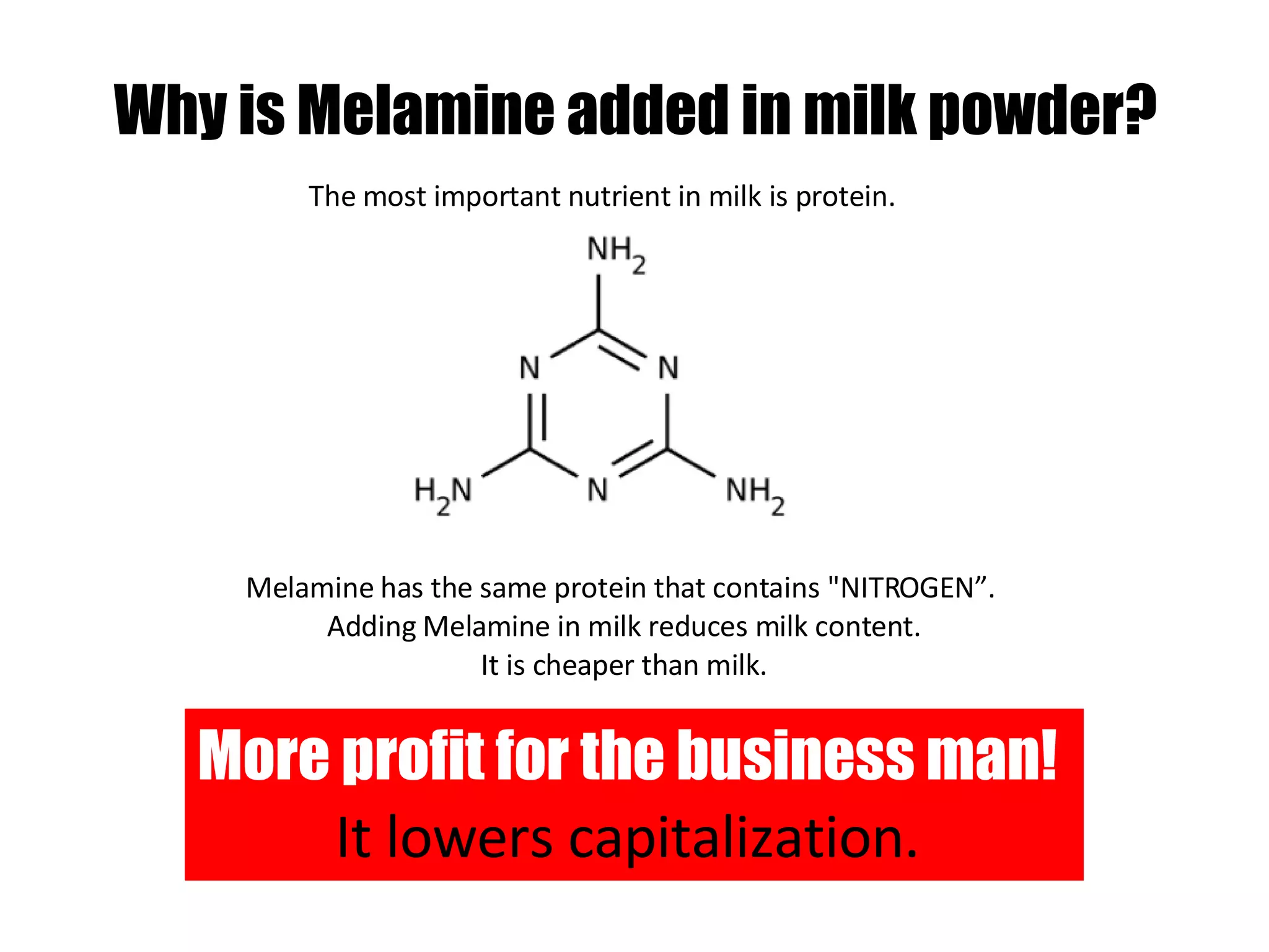 Is Melamine Added To Milk In India